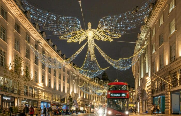 Regent street Christmas lights.