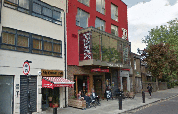 Image of the front of the Park Theatre in Islington